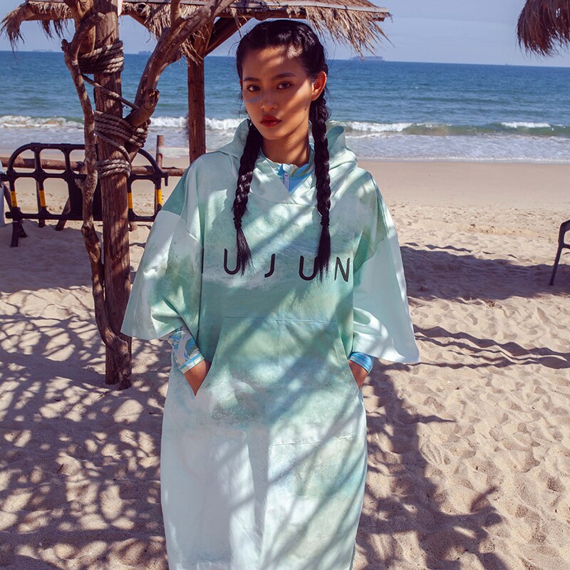 Poncho Surf Wind - Green