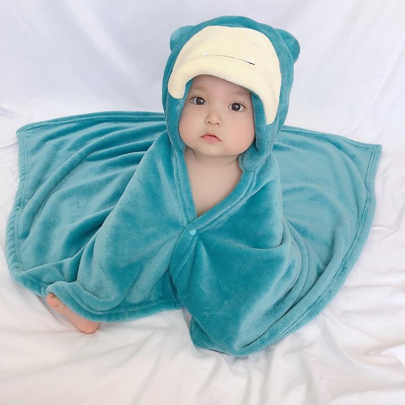 Baby Bath Poncho - Blue