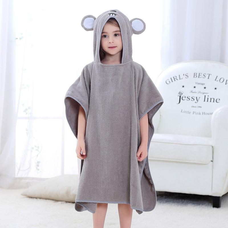 Boy's Bath Poncho - mouse / 3 years