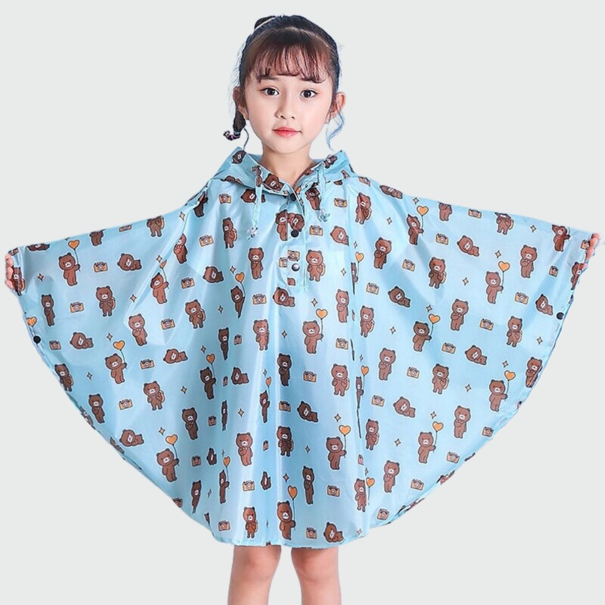 Children's Rain Cape - bear / S