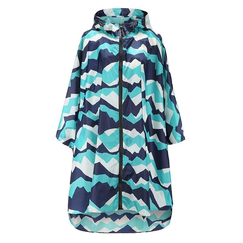 Women's Rain Poncho - Light blue