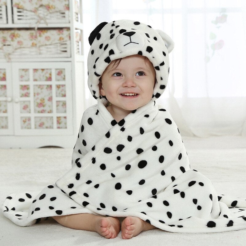 Dalmatian Baby Bath Cape - Dalmatian