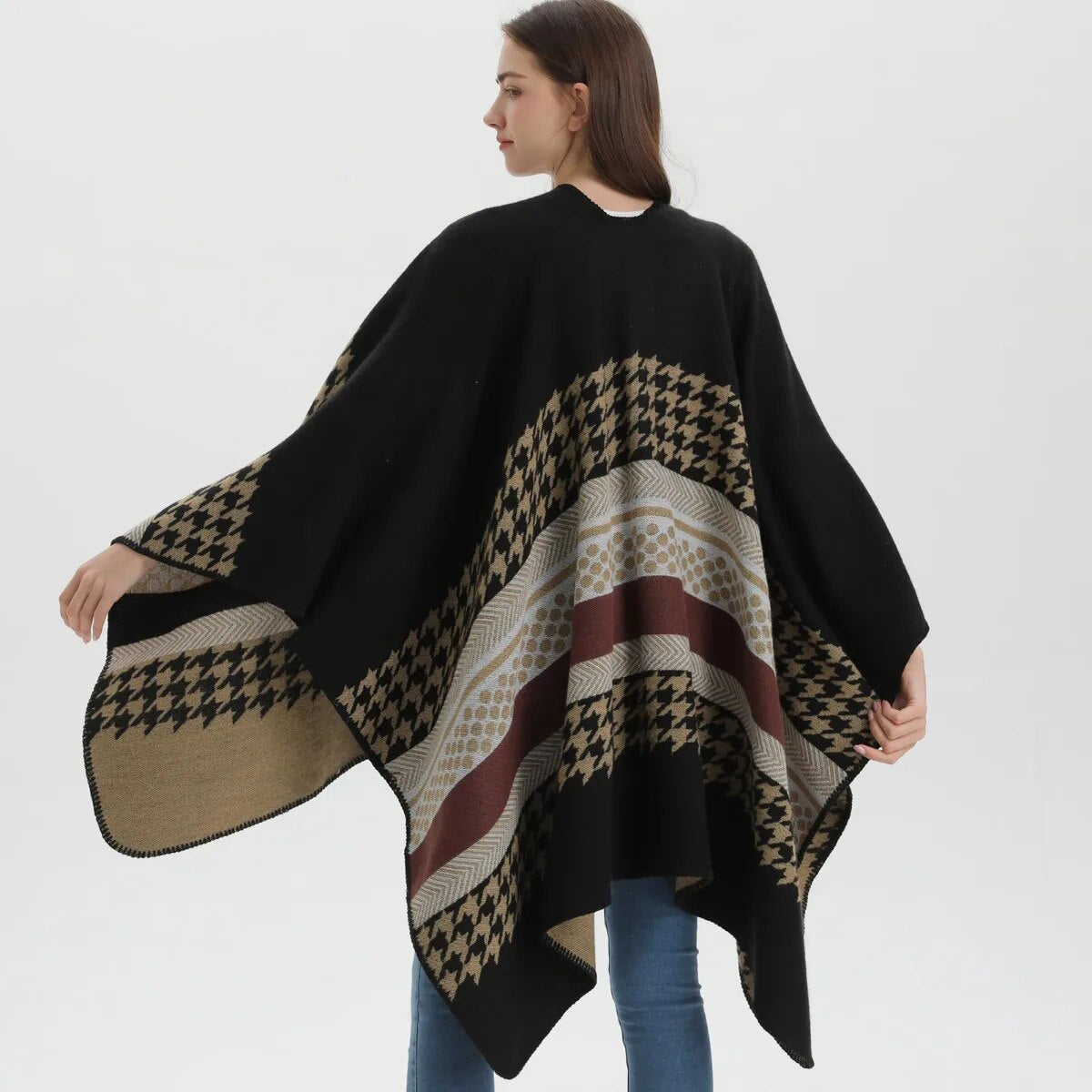 Elegant Women's Winter Poncho