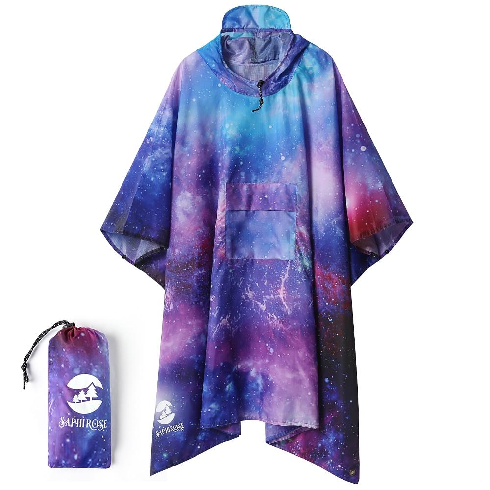 Men's rain poncho - starry