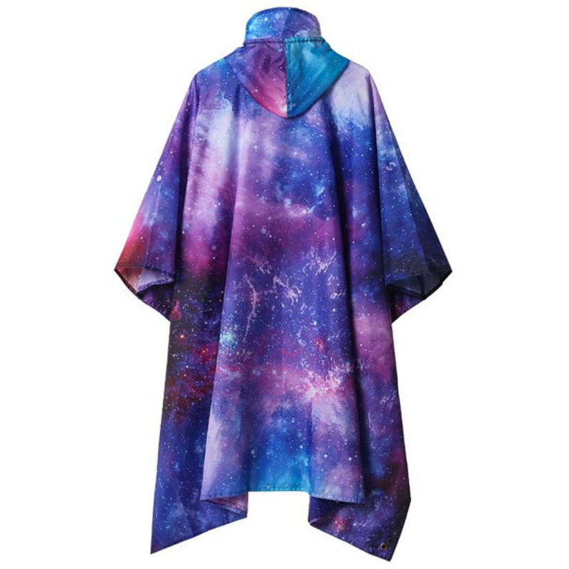 Men's rain poncho - starry