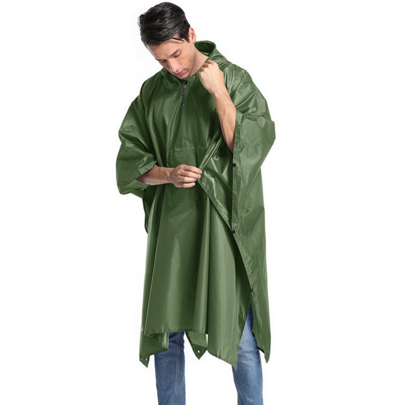 Men's rain poncho - Green