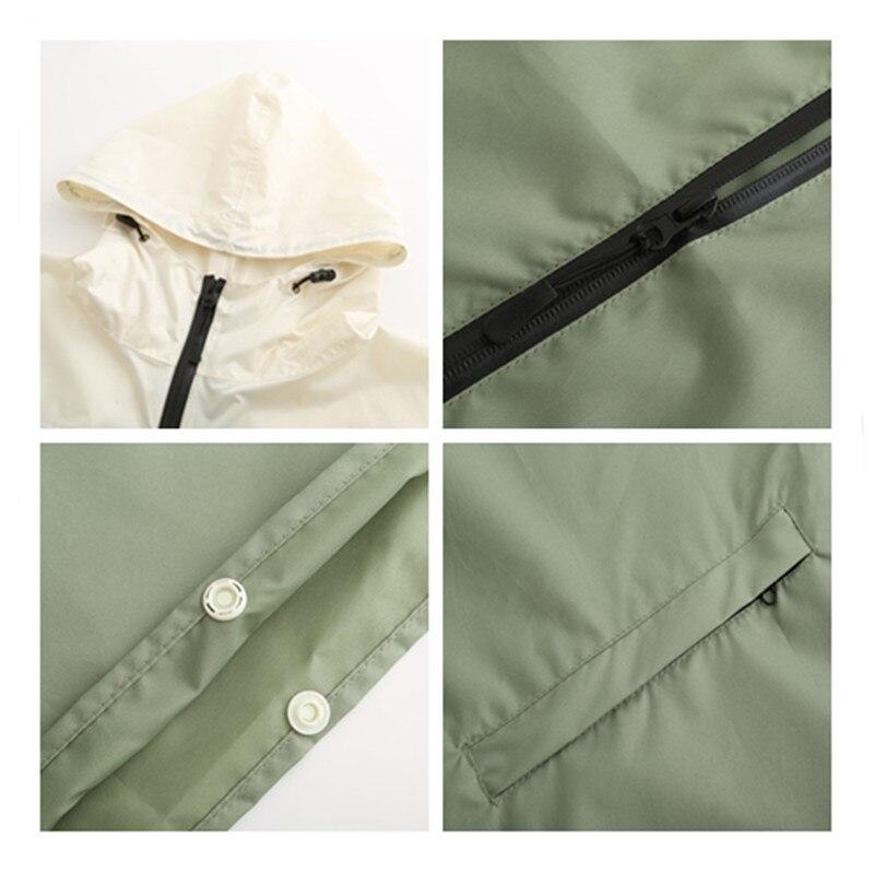 Rain Poncho Kaki & Beige - Kaki & Beige