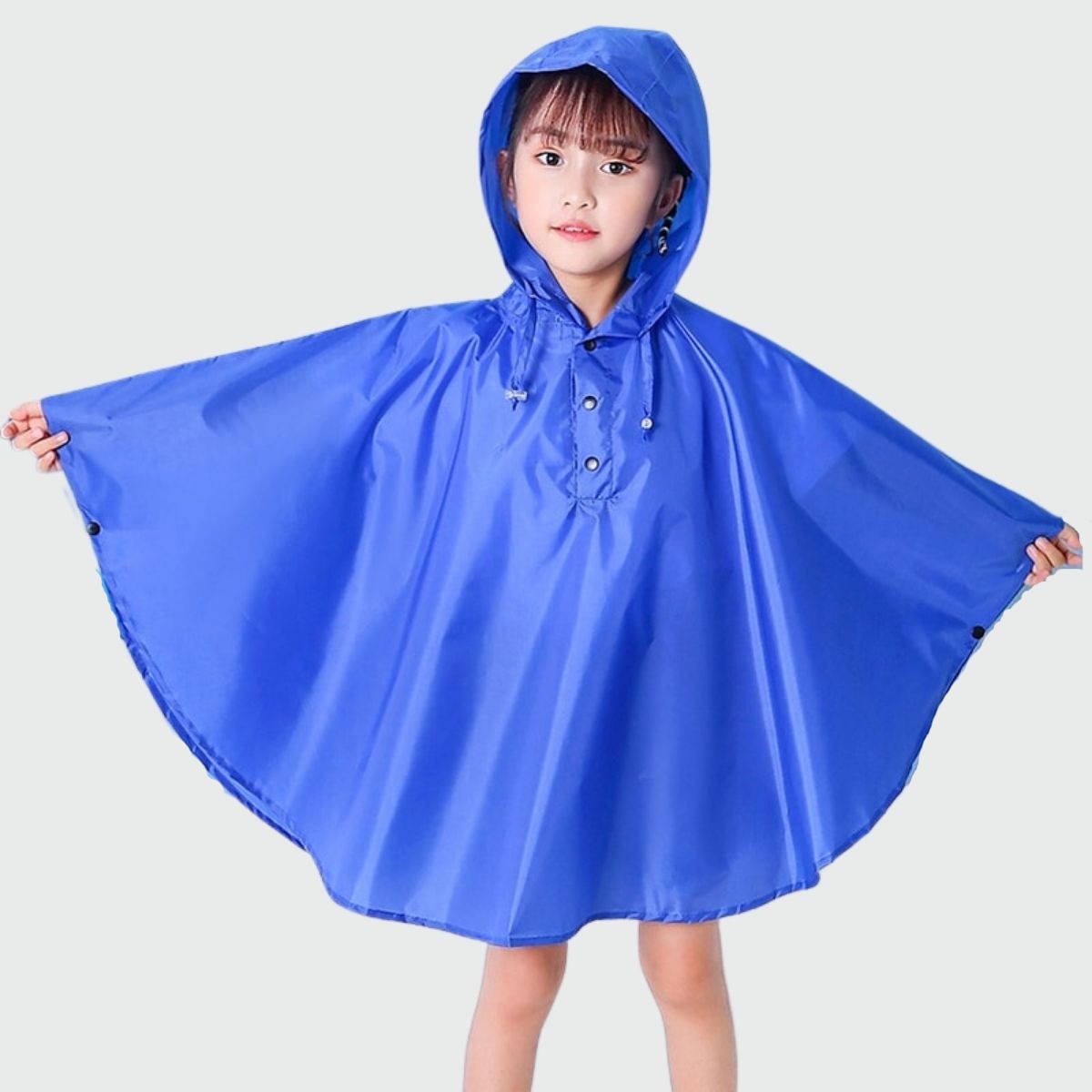 Rain Poncho Child Blue - dark blue / S