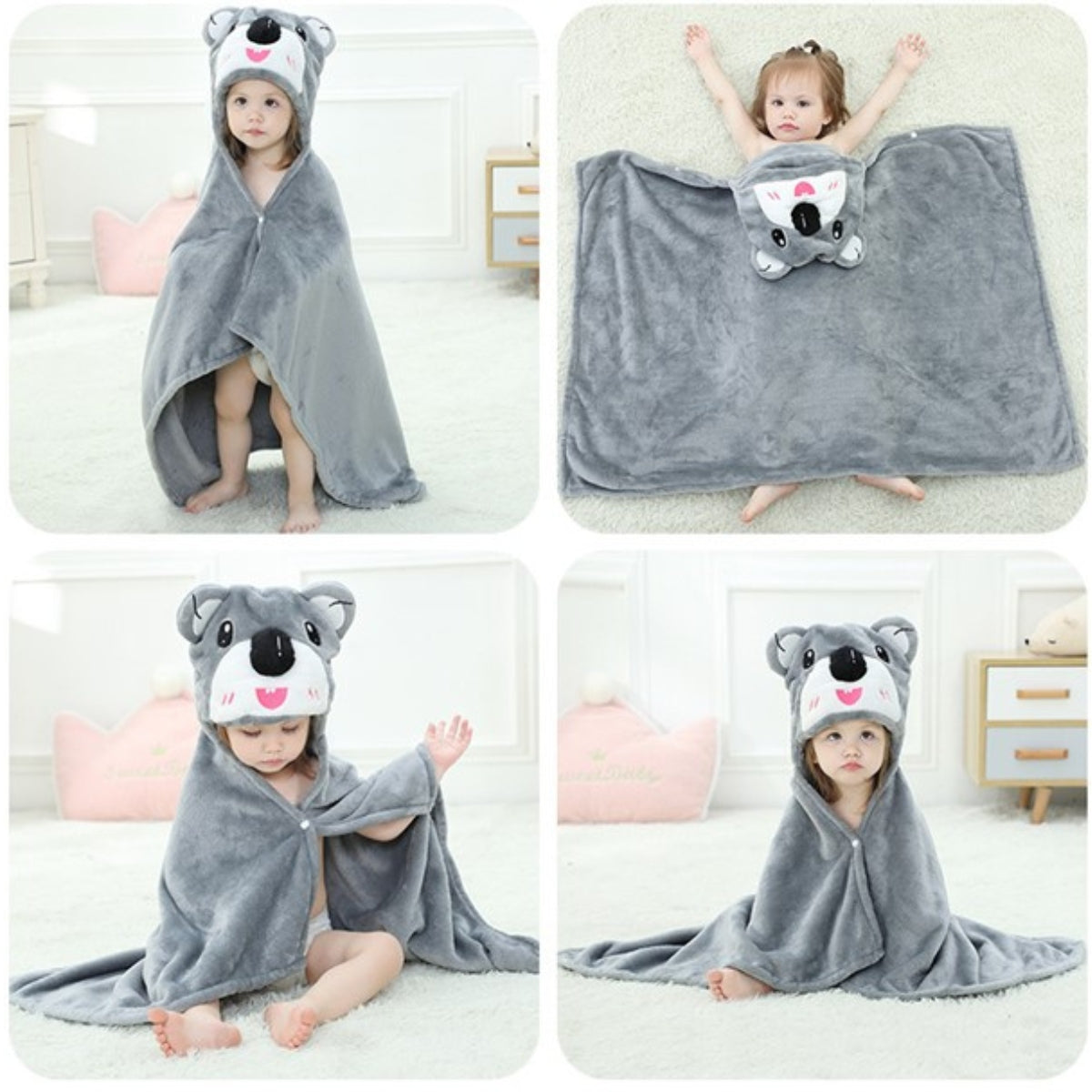 Koala Baby Bath Cape - koala / 70x100 cm