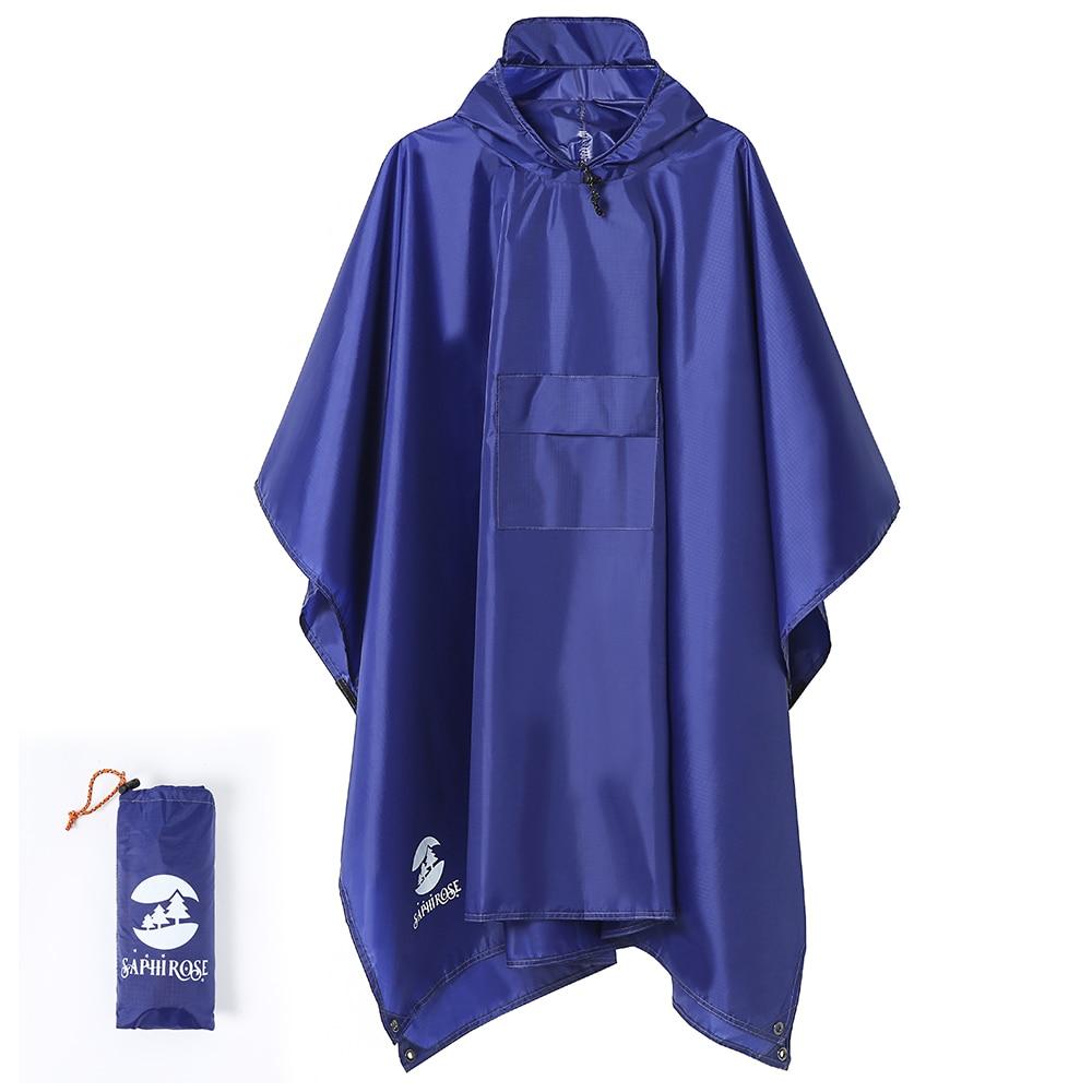 Blue Rain Poncho - Blue