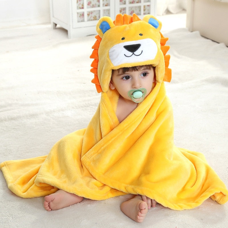 Lion Baby Bath Cape - Lion