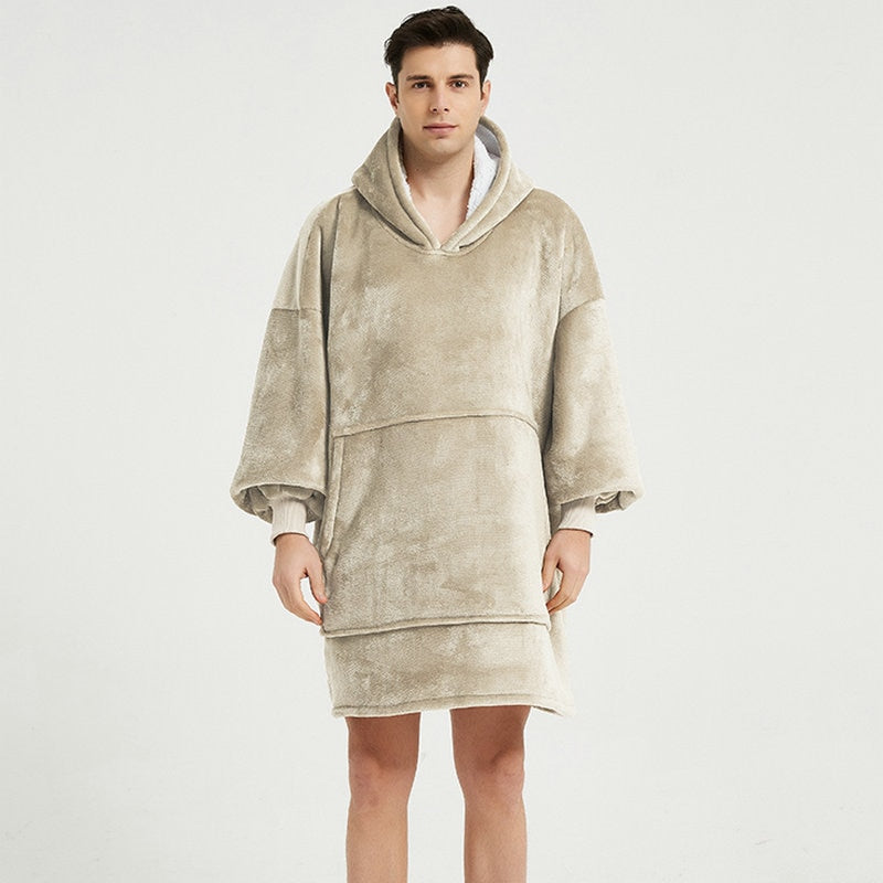 Polar poncho for men - Khaki