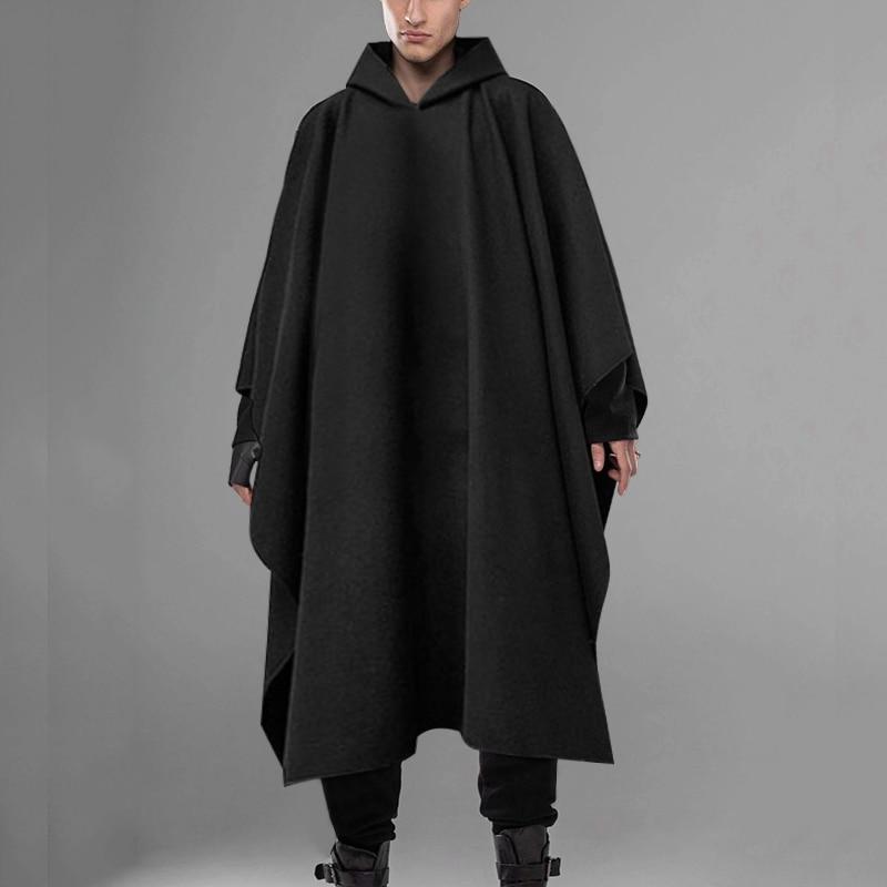 Men's long poncho