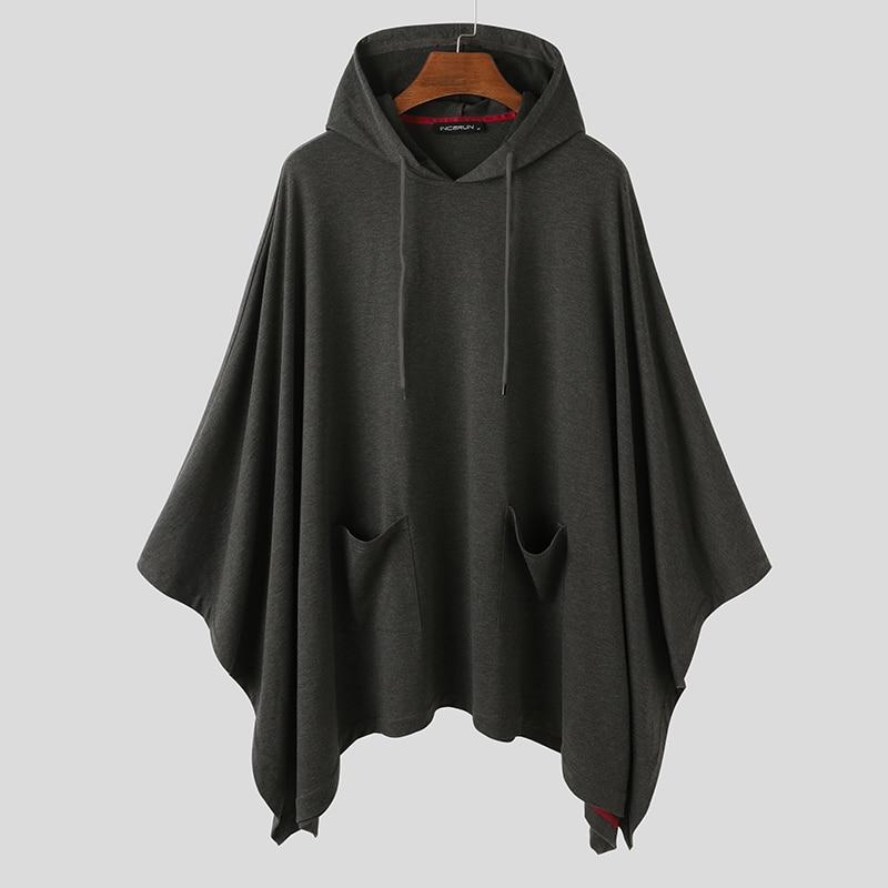 Men's Poncho - Dark Grey / S
