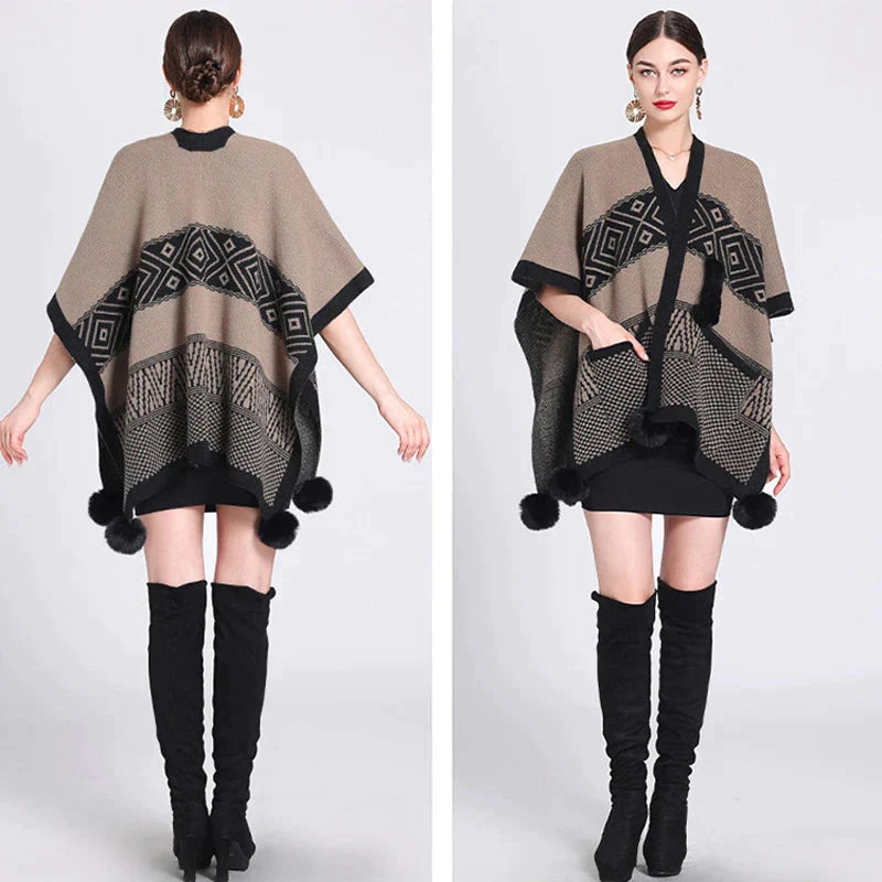Woman's tasselled cape