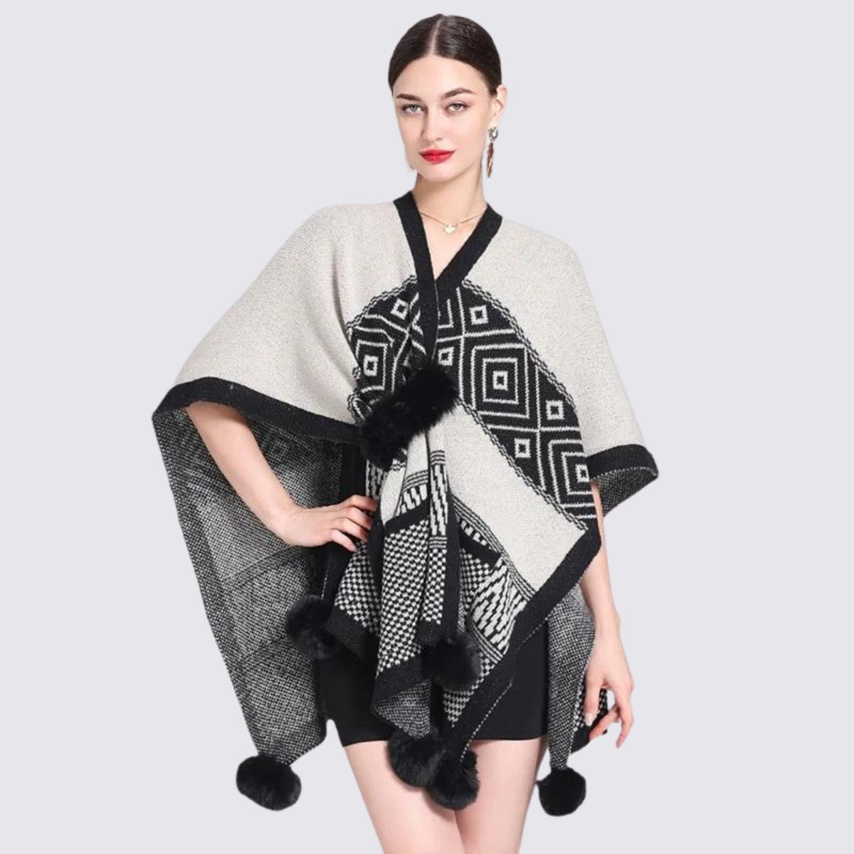 Woman's tasselled cape