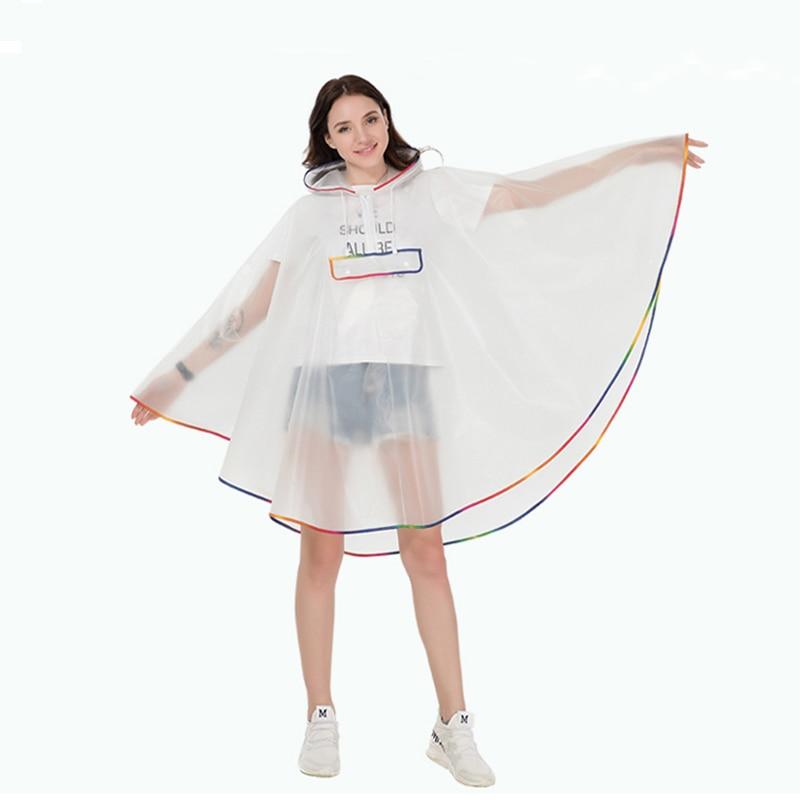 Poncho Transparent - Multicolored trim