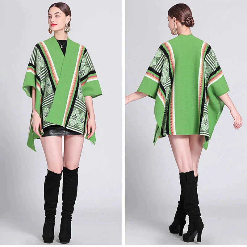 Women's Colorful Poncho