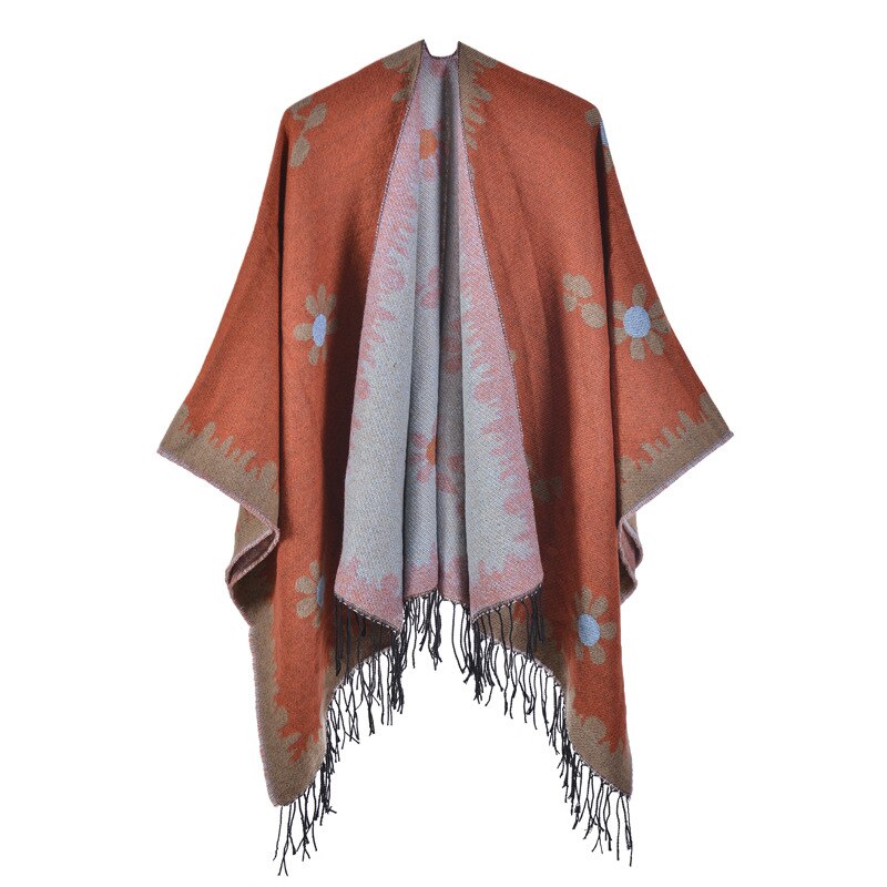 Flower Women's Poncho - 5 / Unique