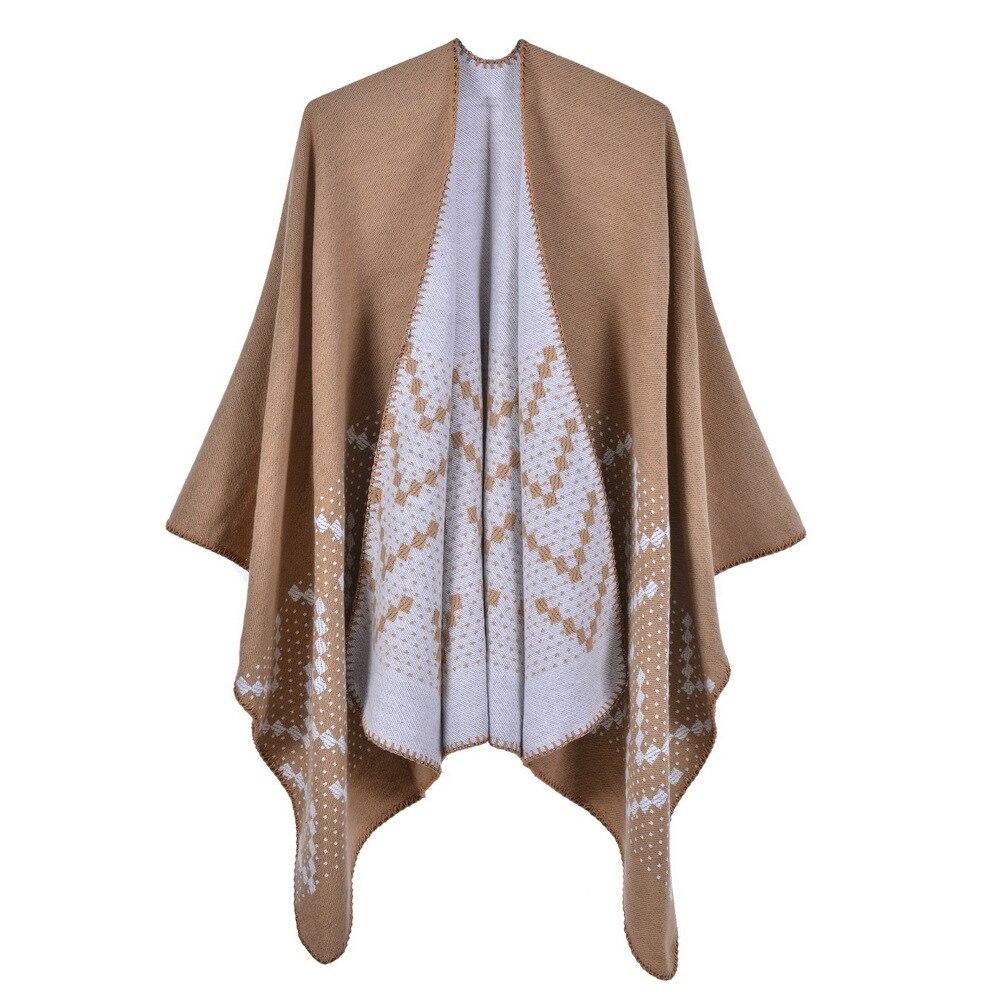 Women's Elegance Poncho - beige