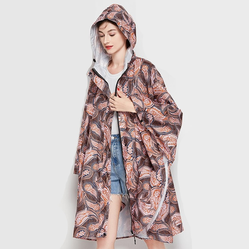 Women's rain poncho Paisley - Paisley