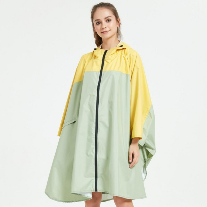 Women's rain poncho Yellow & Green - Yellow & Green