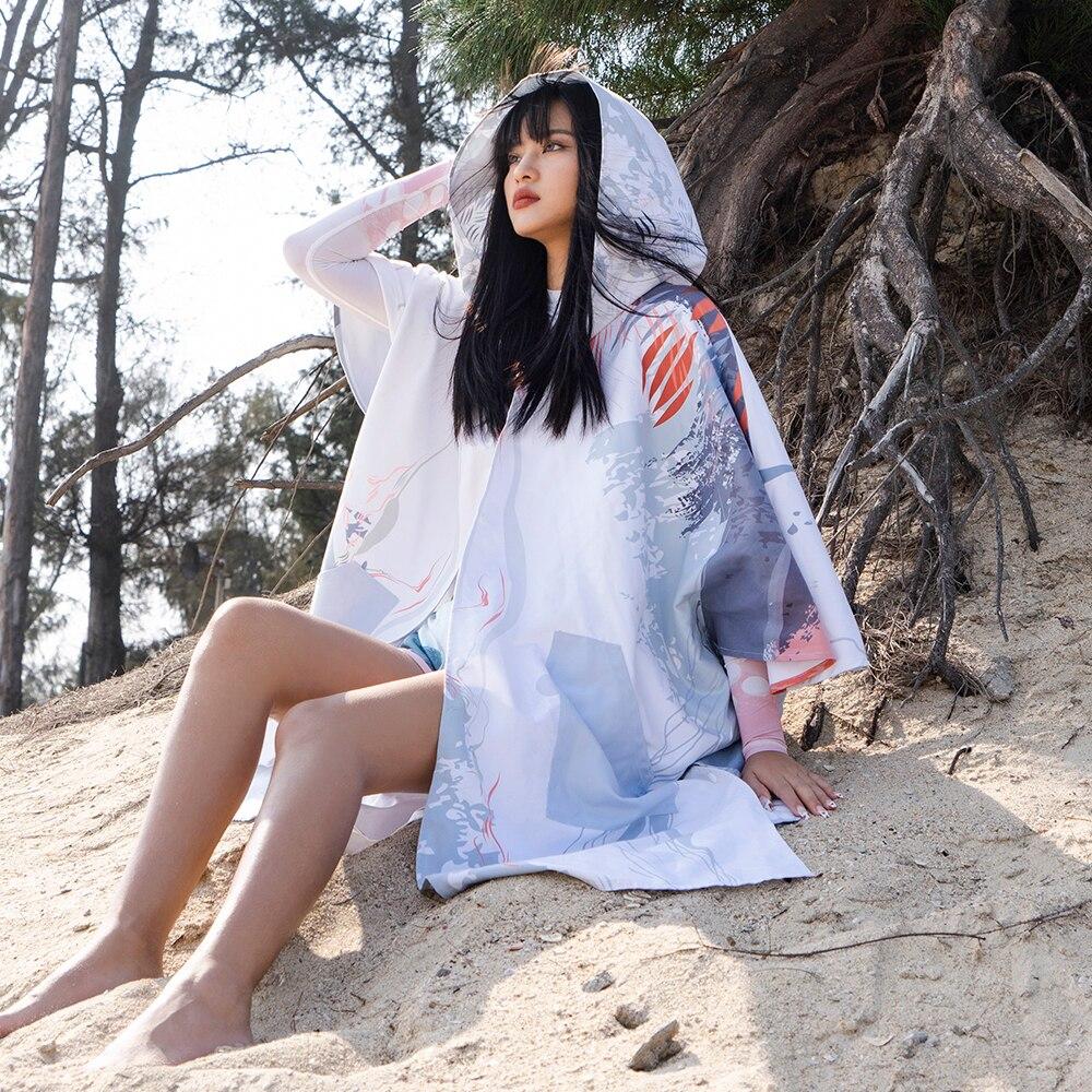 Women's Surf Poncho - Ivory