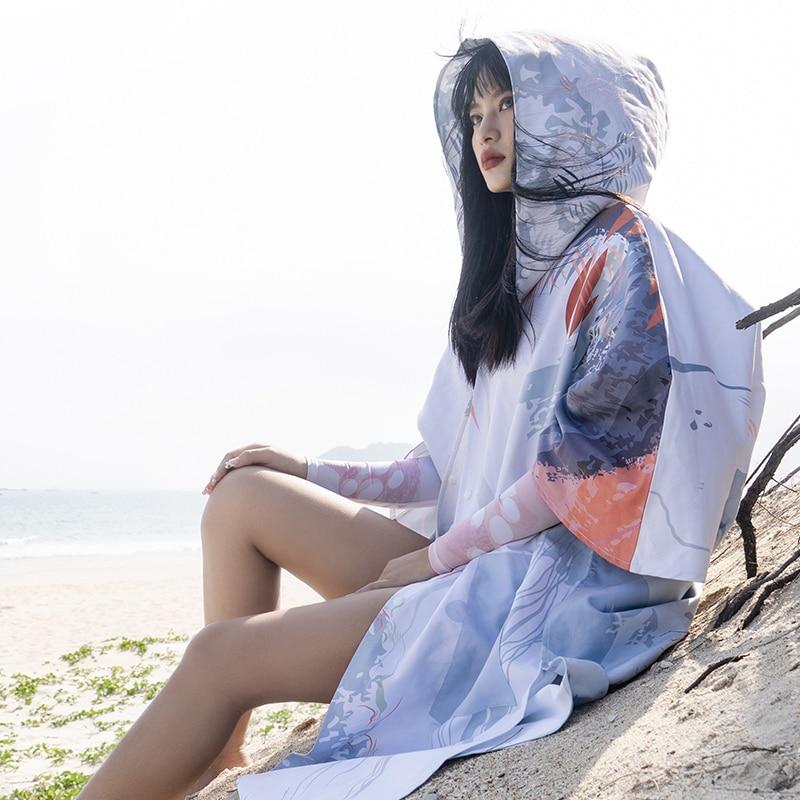 Women's Surf Poncho - Ivory