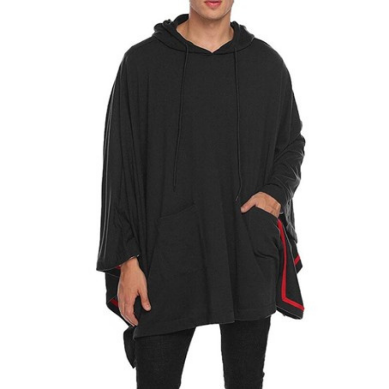 Men's Poncho Black